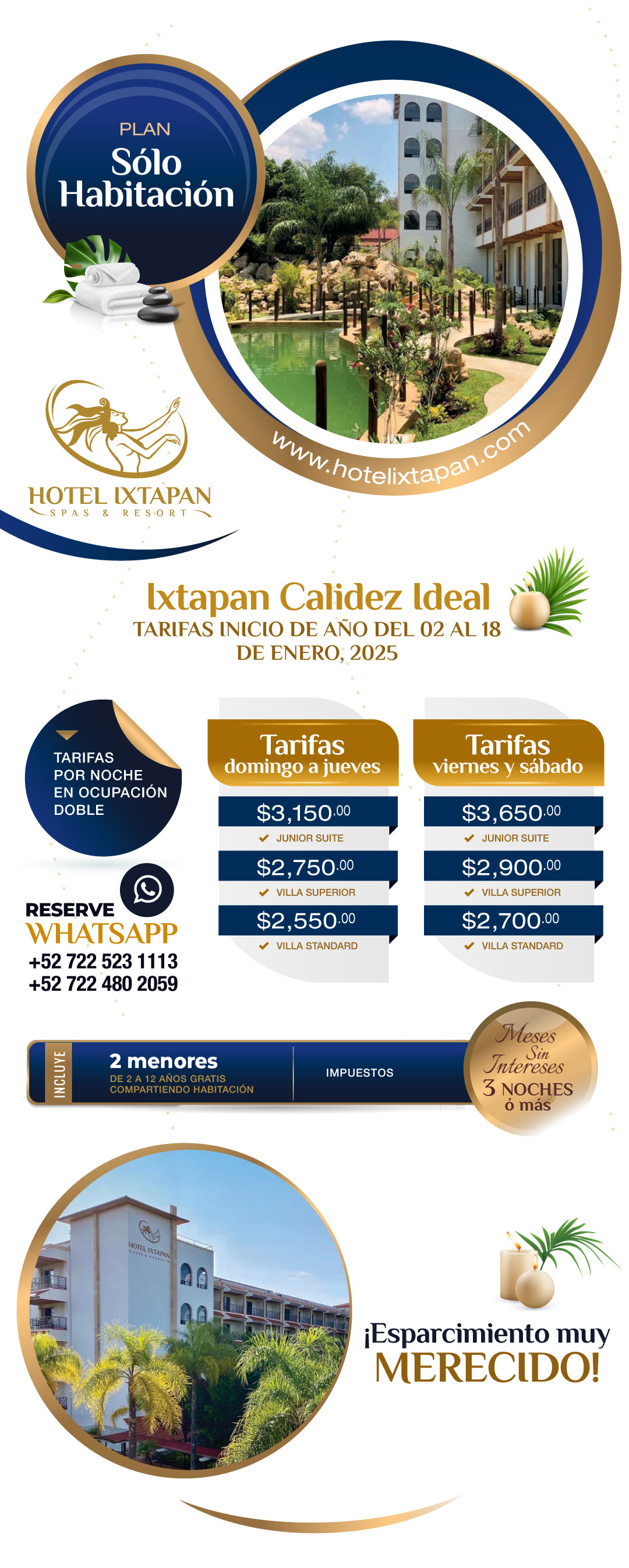 Hotel Ixtapan - promo solo habitacion